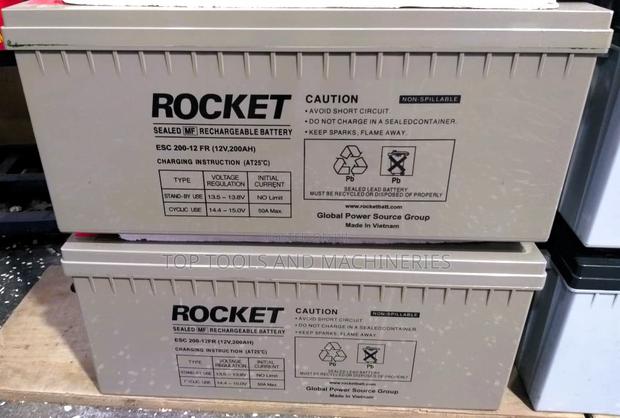 Rocket 12v200ah/20hrs Solar Backup Battery