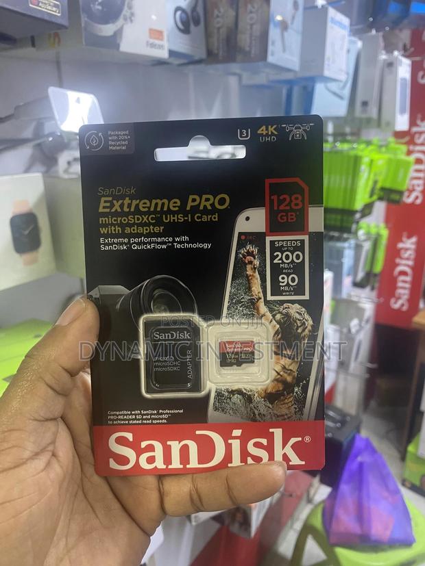 Sandisk 128GB Extreme PRO Microsdxc 200mb/S Memory Card - thumbnail 2