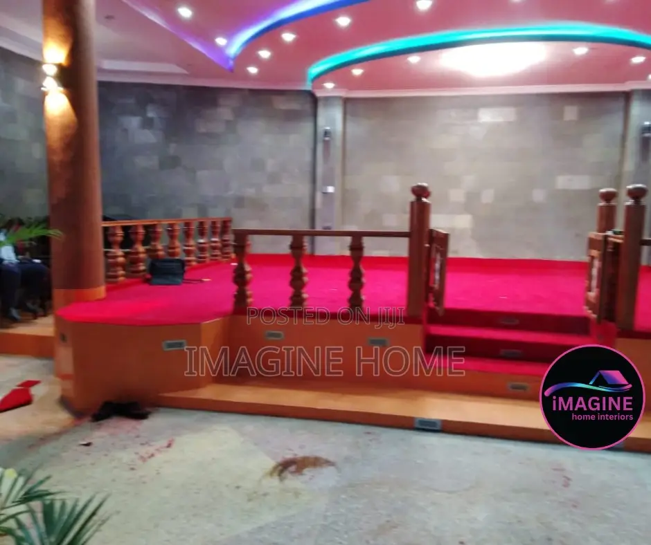 Red Decorated Wall to Wall Beautiful Colors