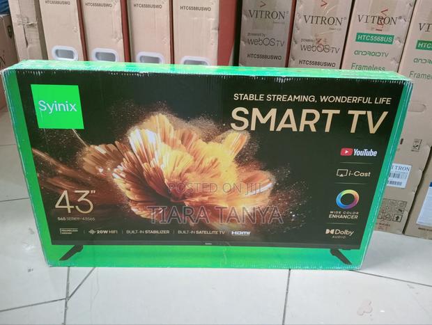 Syinix 43" Smart Android Frameless TV - main view