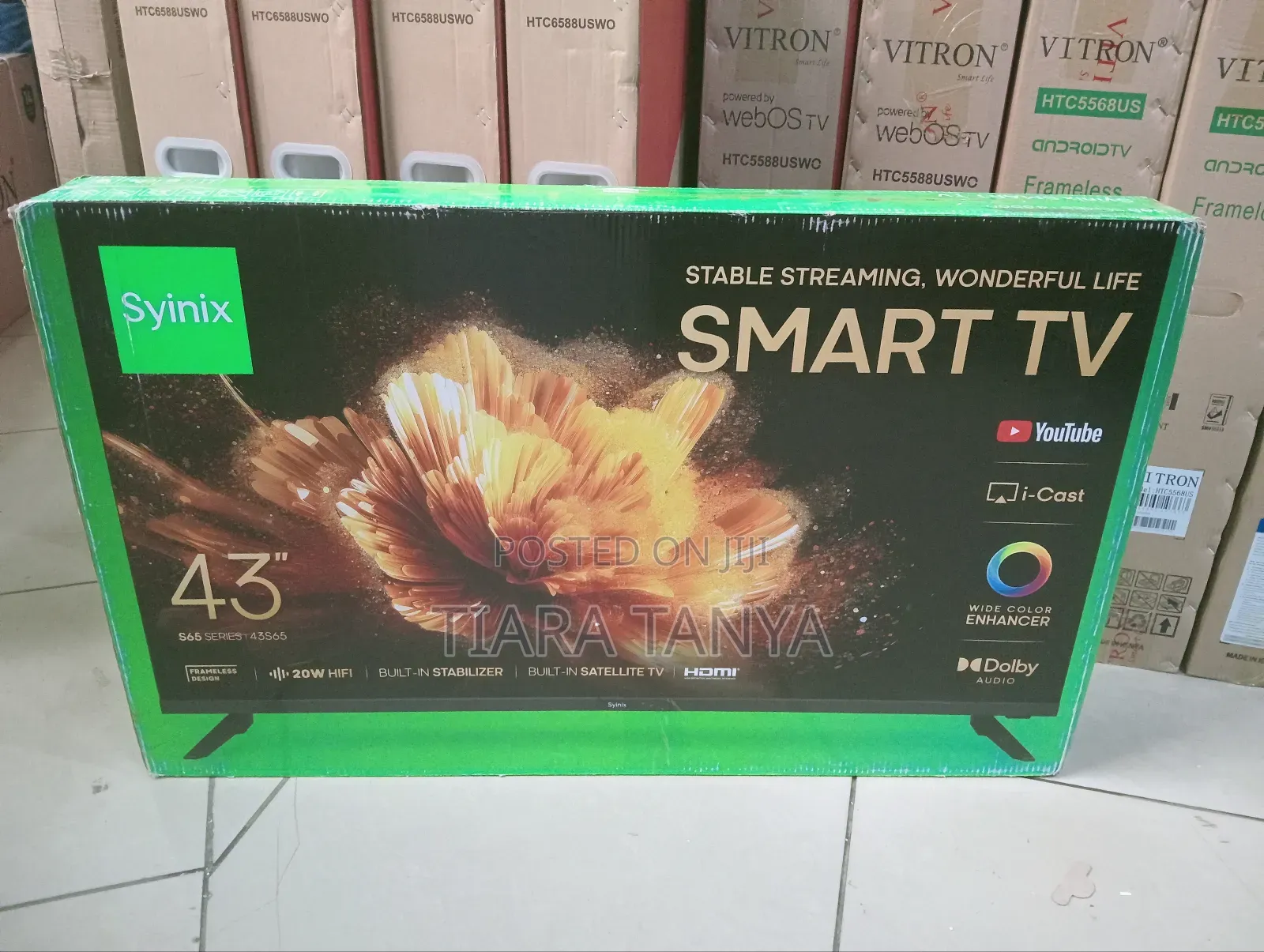 Syinix 43" Smart Android Frameless TV