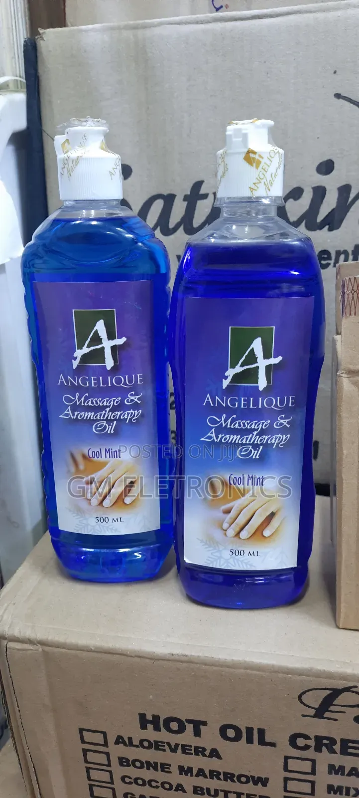 New Angelique Massage Aromatherapy Oil Cool Mint 500ML