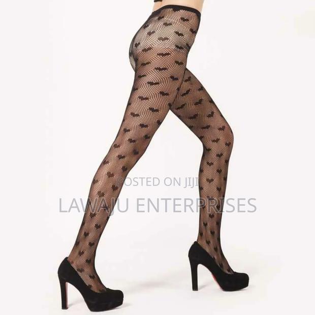 Heart Pattern Fishnet Stockings - main view