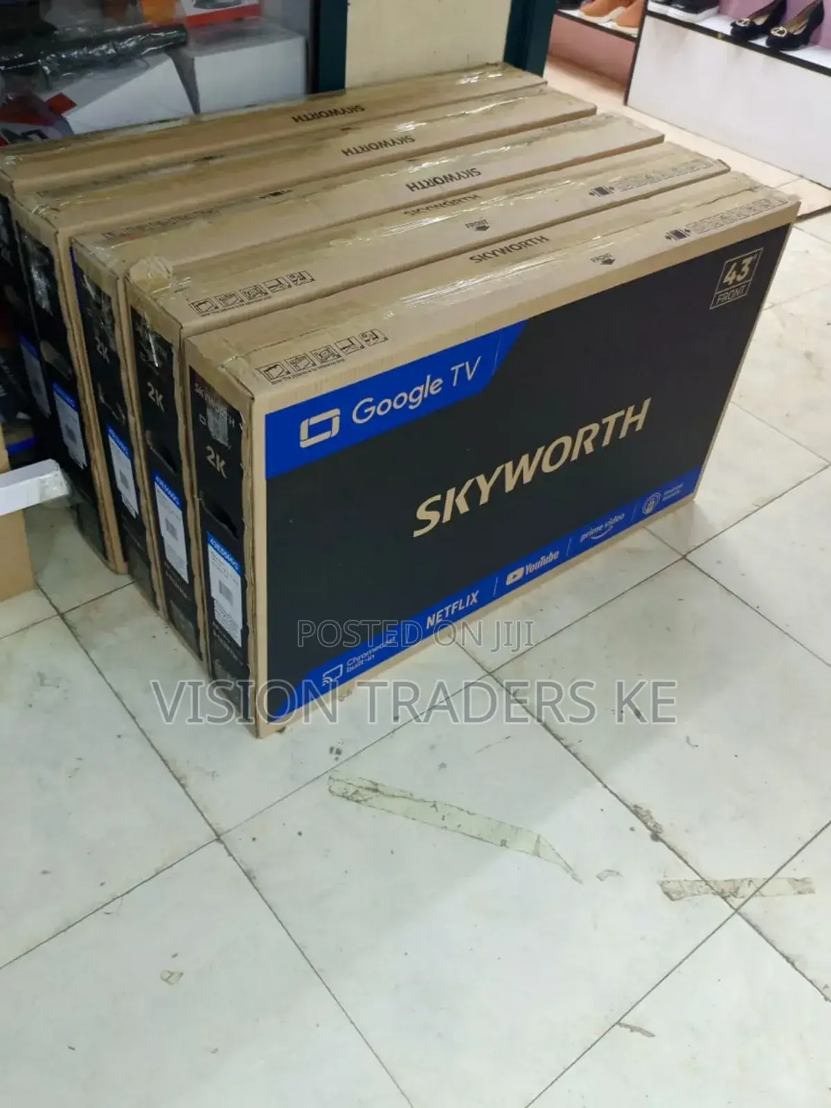 Skyworth 43" Smart Android Frameless With Bluetooth Tv