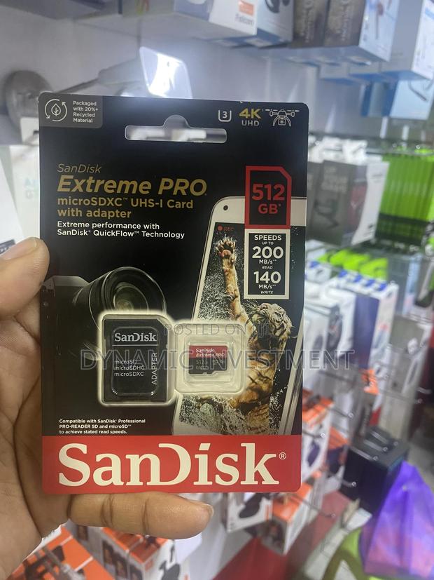 Sandisk Extreme PRO Microsdxc UHS-I Memory Card 512 GB - main view