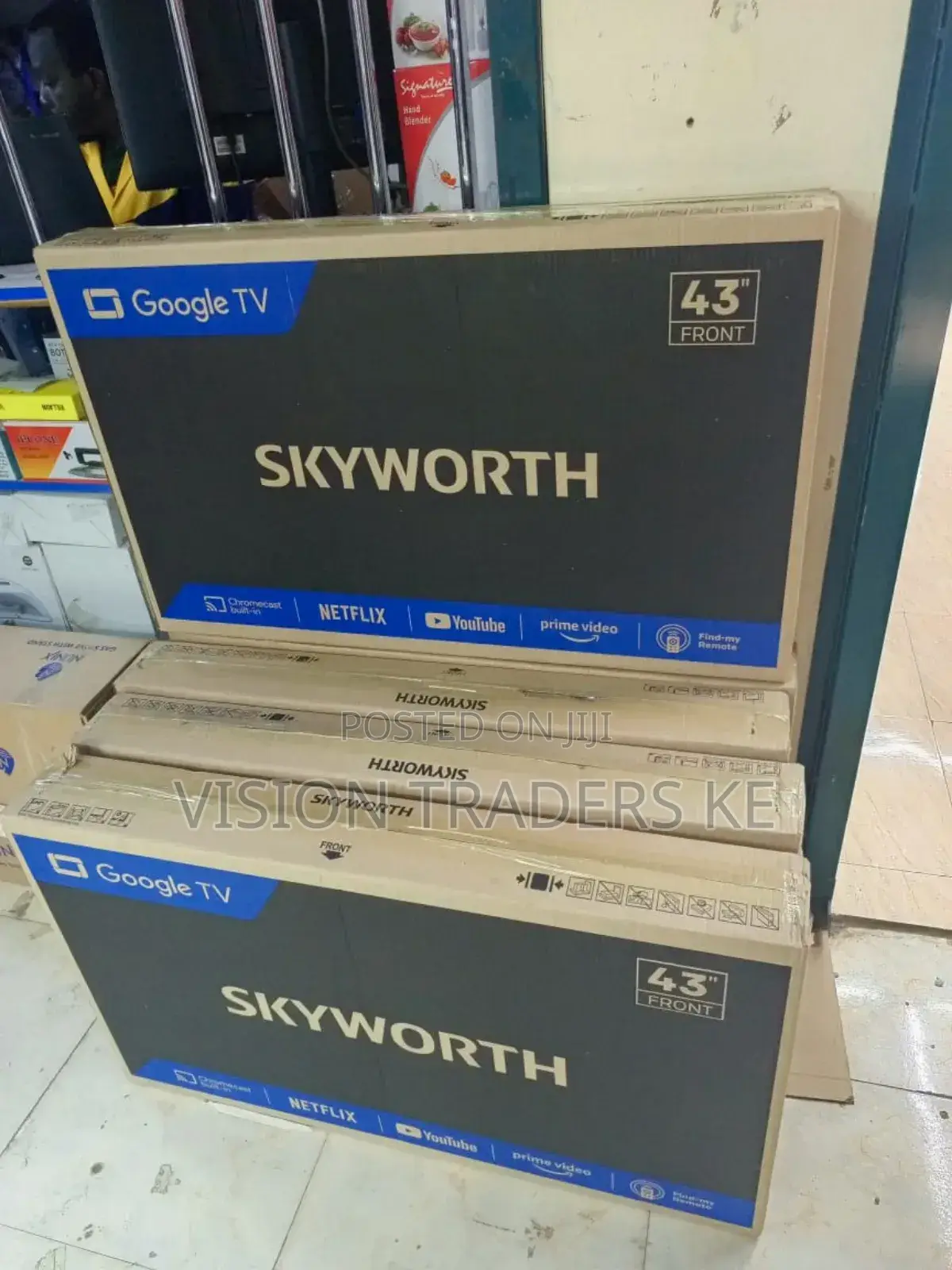 Skyworth 43 Smart Android Frameless Tv With Netflix