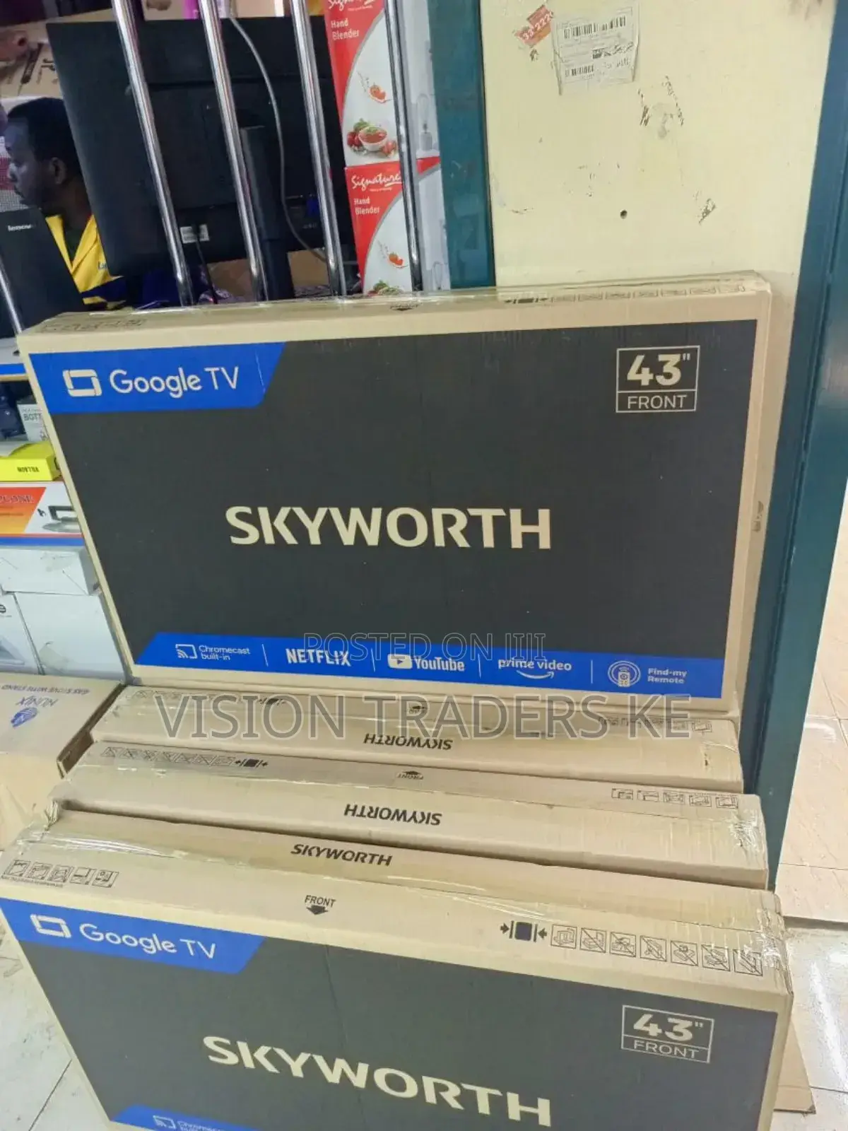 Skyworth 43 Smart Android Frameless Tv With Netflix