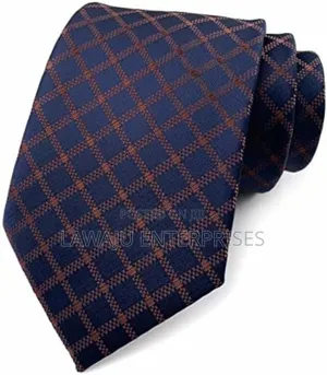Striped Men's Tie With Pocket Square