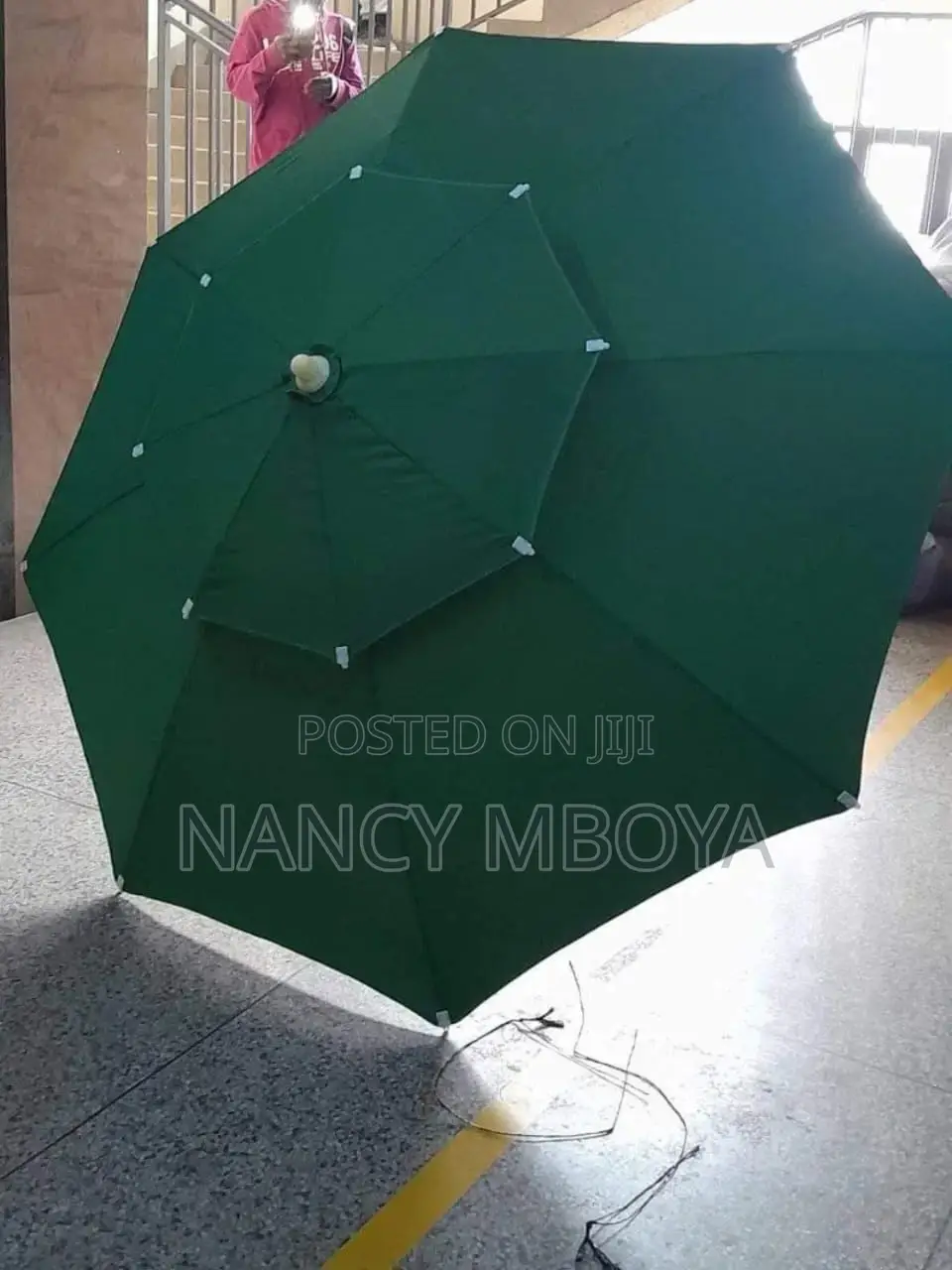 Folding Outdoor Umbrella With Iron Pipe 2.7m Diameter