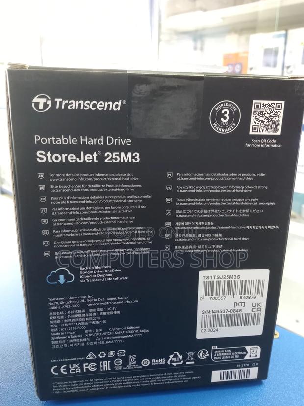 1 Tb Transcend External Hard Drive - thumbnail 3