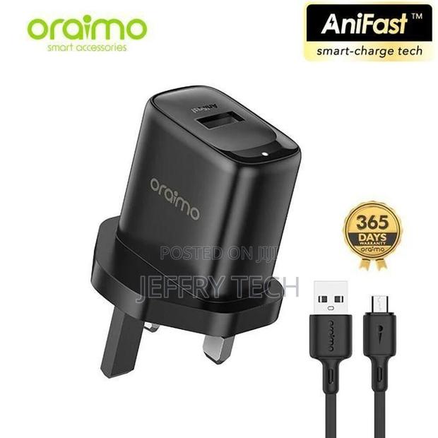 Oraimo Fast Charging Charger Kit With Micro USB - thumbnail 2