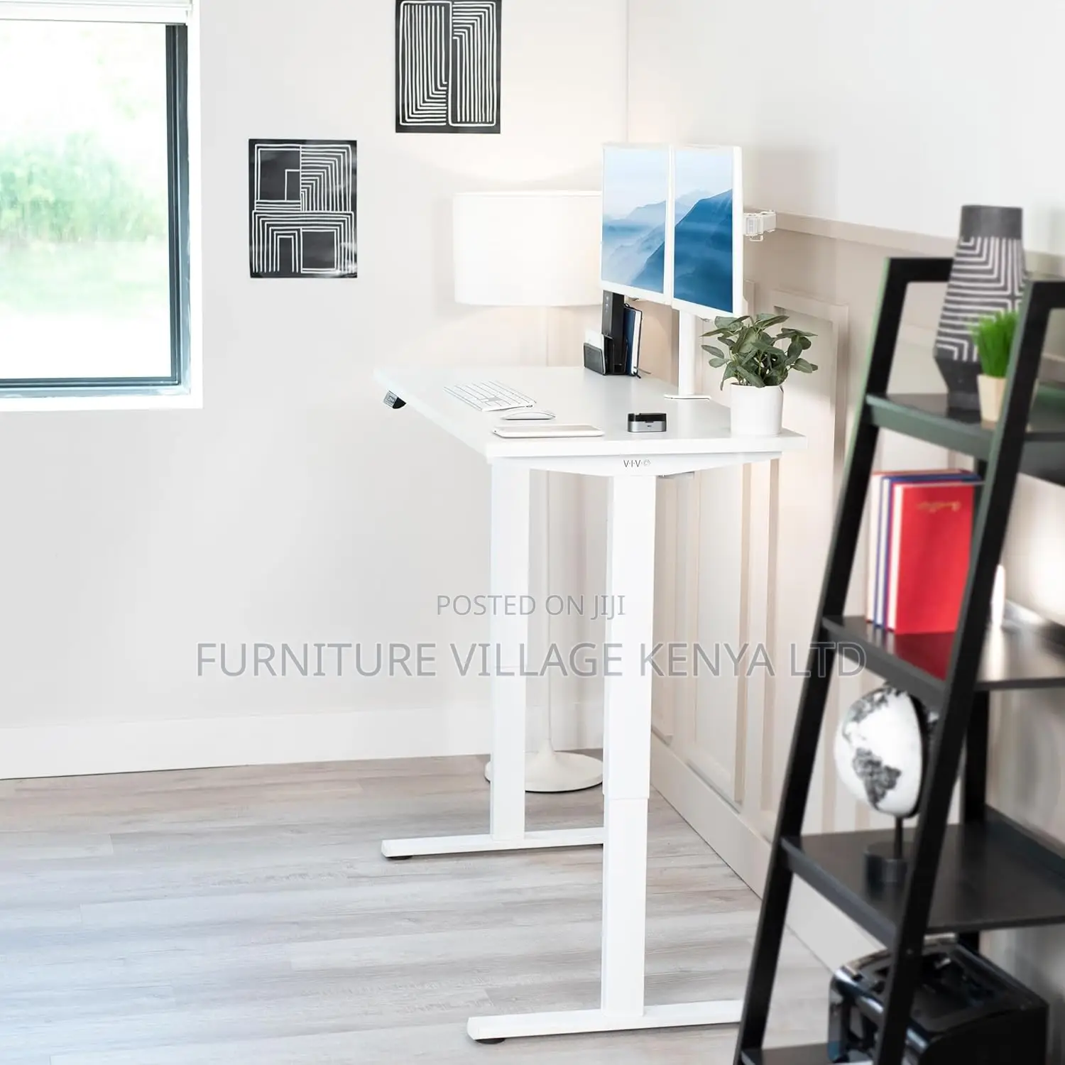 24 Inch Height Adjustable Memory Control Stand Up Desk,