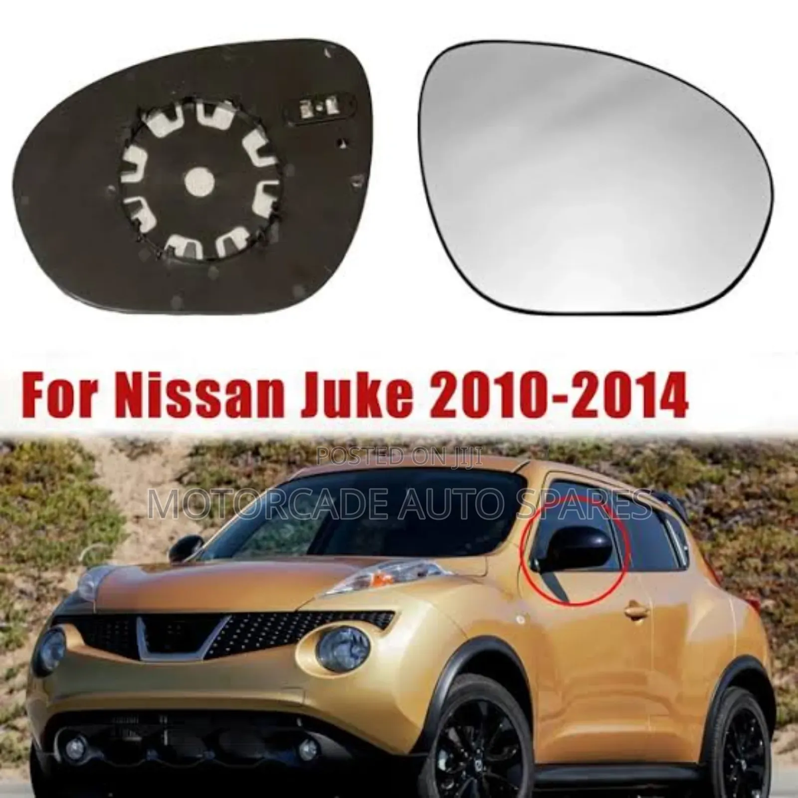 Nissan Juke Side Mirror Glass
