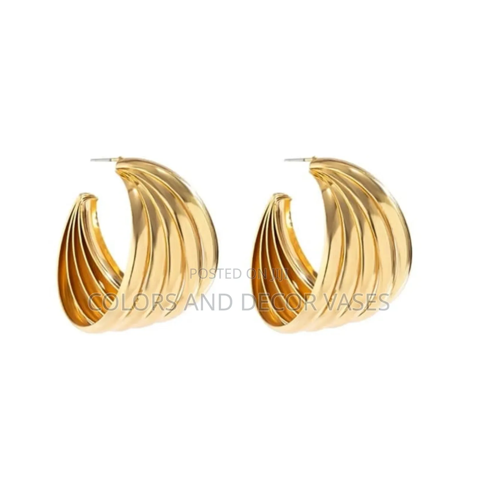 Stripped Statement Earings