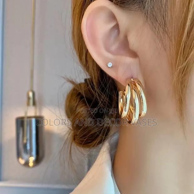 Unique Gold in Colour Earrings