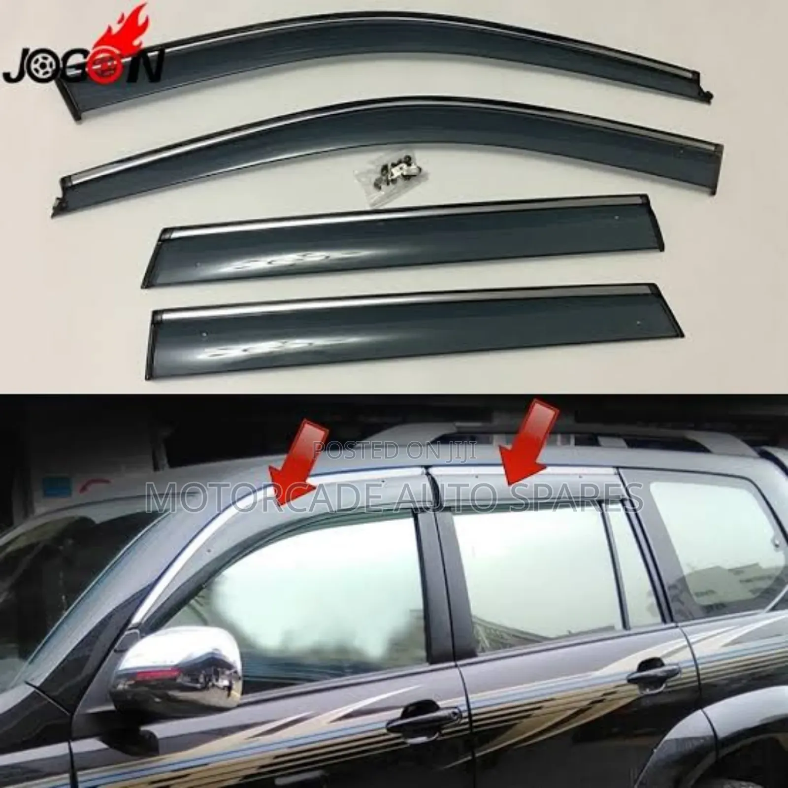 Toyota Landcruiser Prado J120 Windbreakers