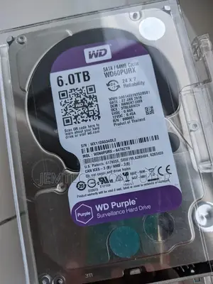 WD Purple Surveillance Hard Drive - 6 TB, 256 MB - WD64PURZ