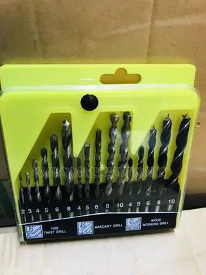 HSS Twist Drill. Masonry Drill Set. 16pc