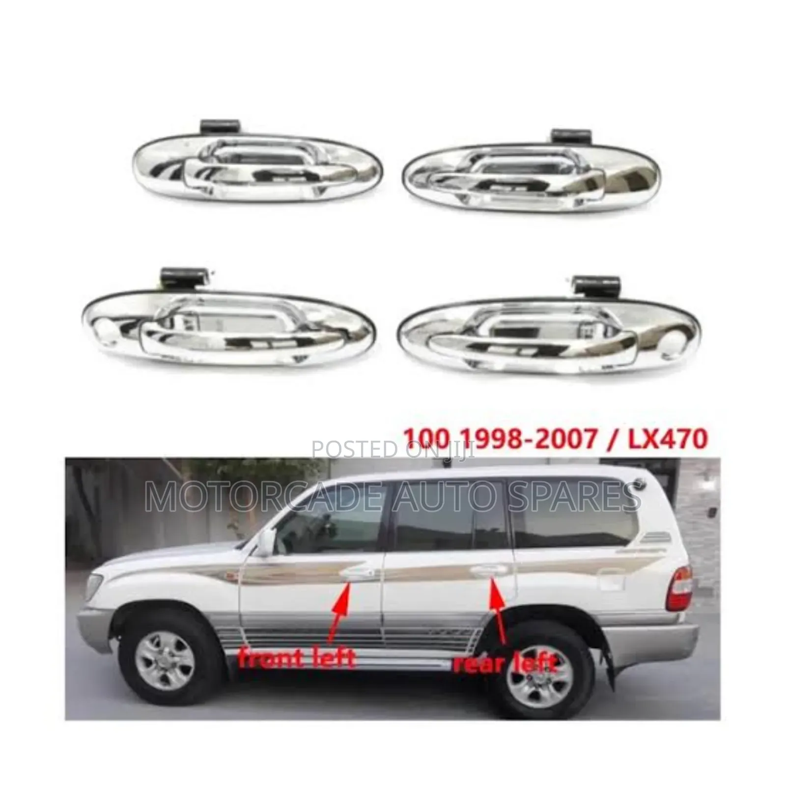 Toyota Landcruiser 100 Series Chrome Door Handles