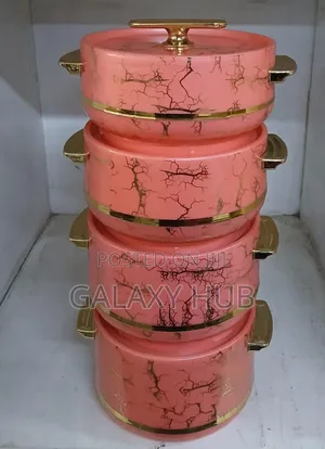 4 PCS Pink Marble Hotpot