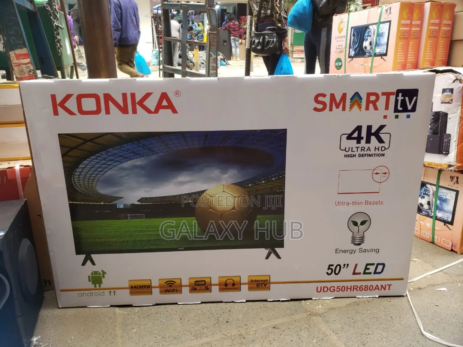 Konka 50inch Smart Android Flameless Tv Inbuilt Available