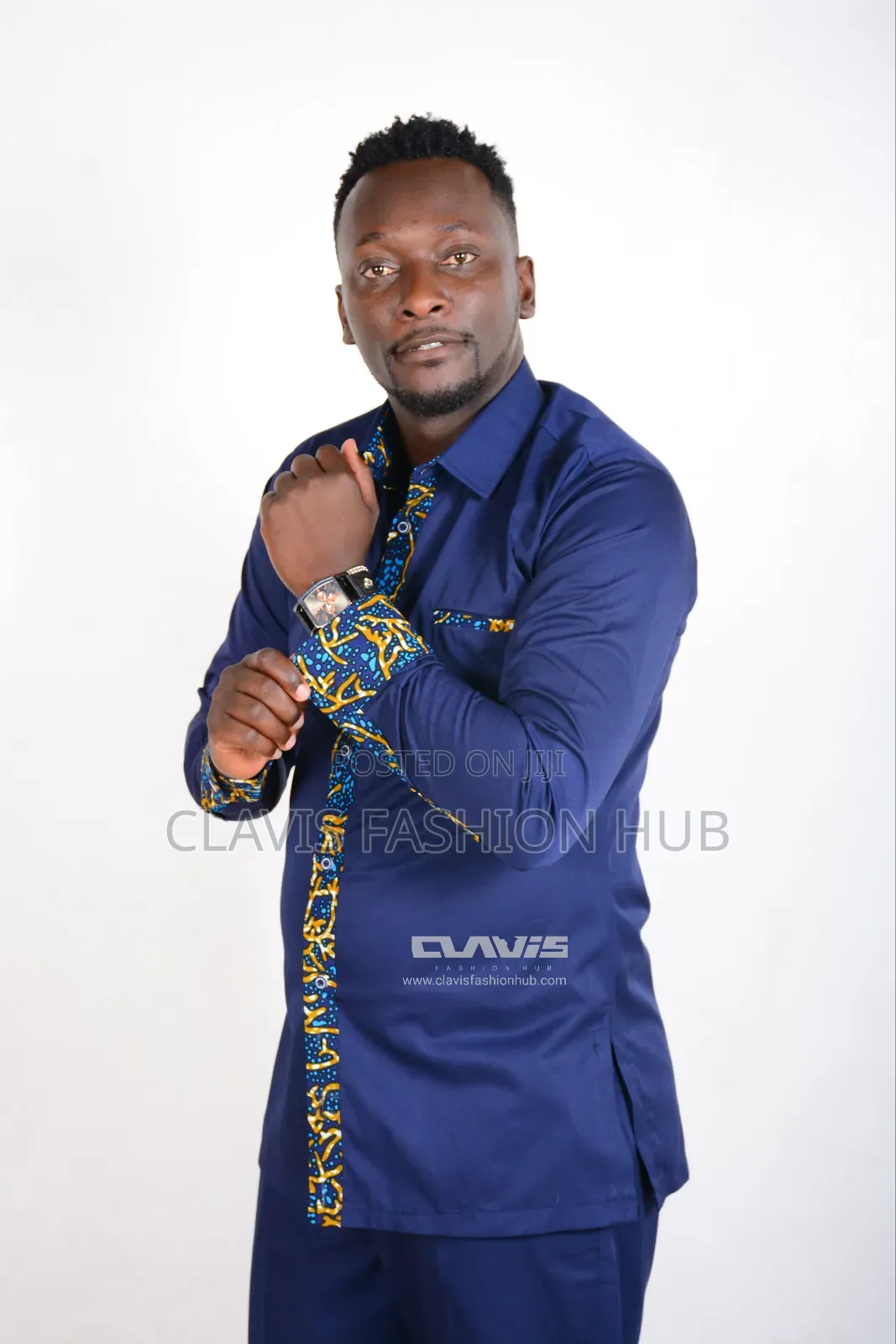 Navy Blue Long Sleeved Shirt