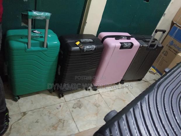 3in1 Fibre Blue Travel Suitcase Trolley Bags - main view