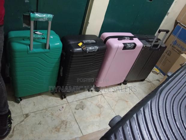 3in1 Fibre Blue Travel Suitcase Trolley Bags - thumbnail 3