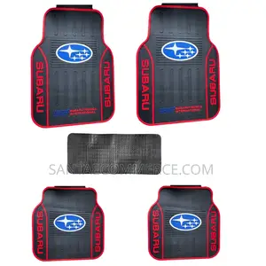 Subaru STI 5 Seater Branded Rubber Car Floor Mats