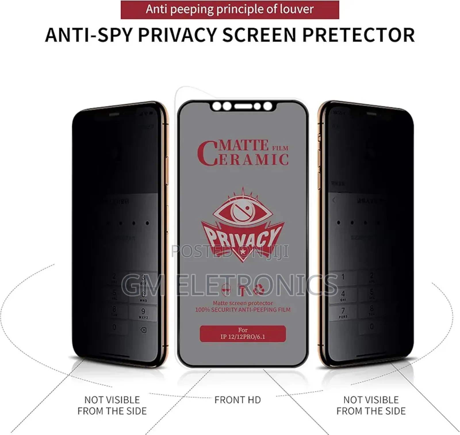 Anti-Spy Privacy Ceramic Screen Protector for Samsung Phones