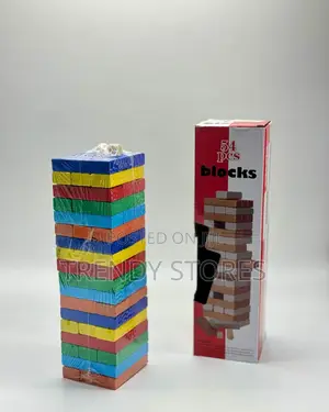 Colourful 54 PCS Jenga Blocks
