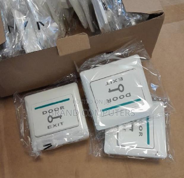 DC12V Push Exit Release Button Switch White - main view