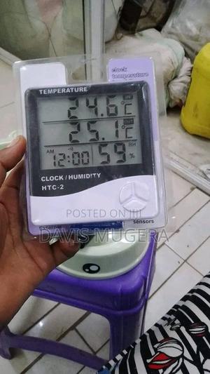 HTC-2 Humidity Temperature Digital Hygrometer Clock - main view