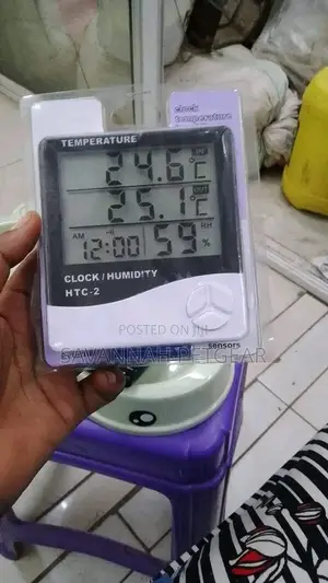 HTC-2 Humidity Temperature Digital Hygrometer Clock