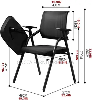 Training Ergonomic Office Chair Foldable Conference Seat