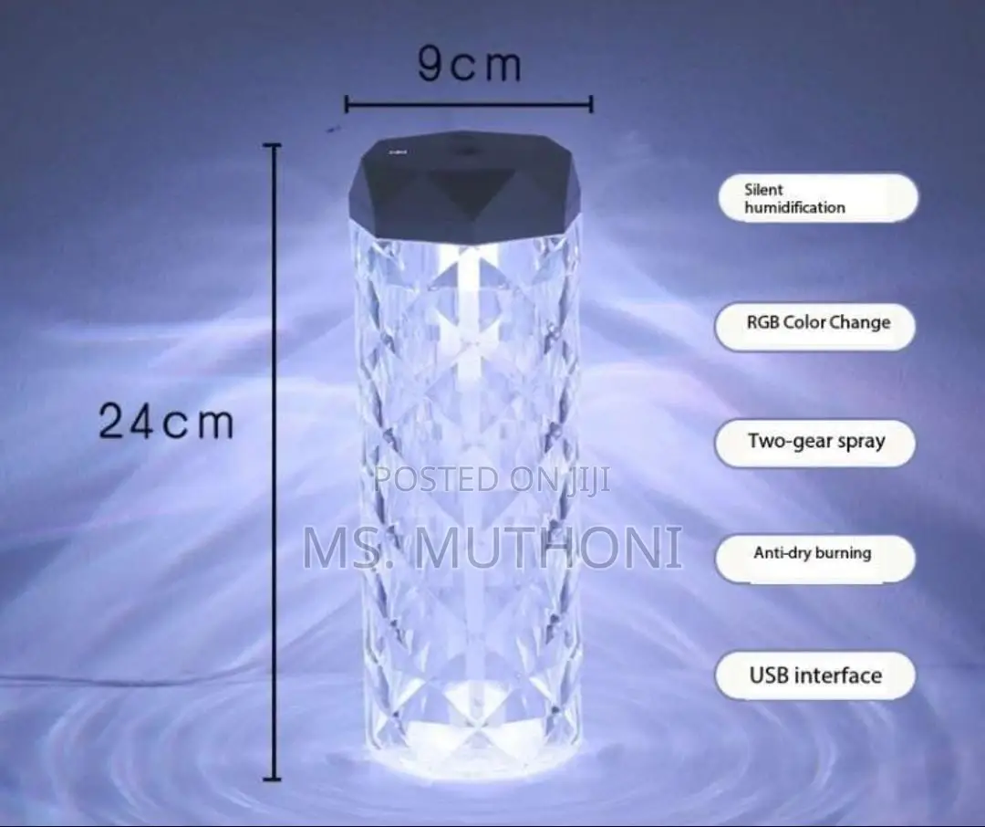 Acrylic High Quality Intelligent Humidifier With Dim Lights