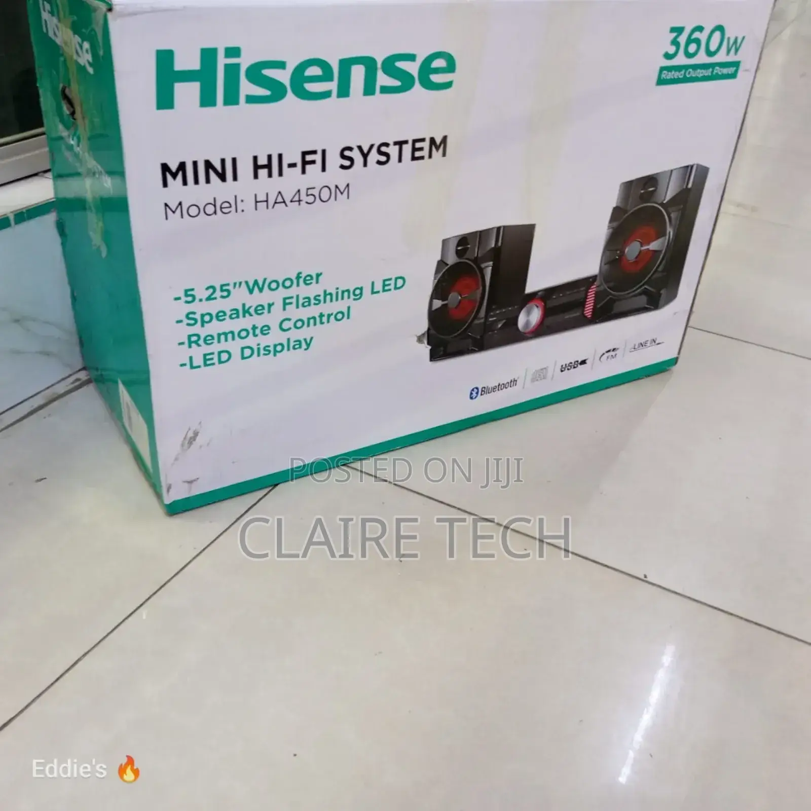 Hisense HA450M Mini Hifi System - Black