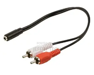 3.5mm Female Aux Audio Jack to Audio RCA Cable