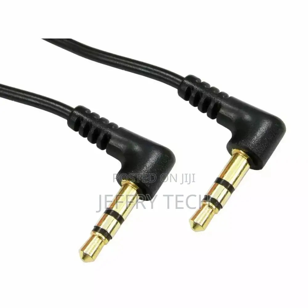Right Angle 3.5mm Jack Audio Cable 90 Degree Stereo AUX Lead