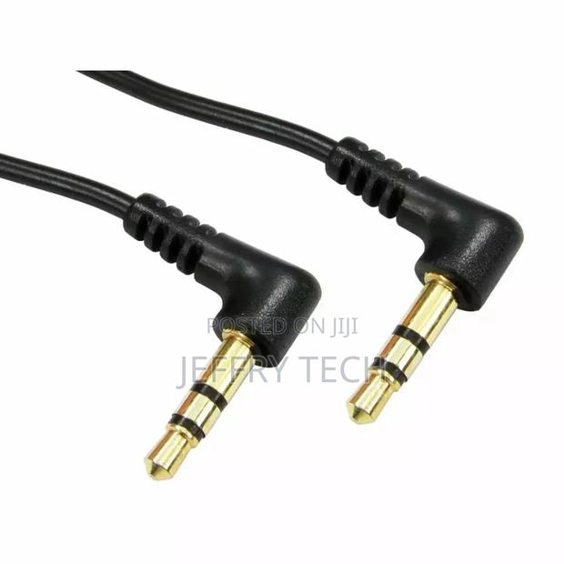 Right Angle 3.5mm Jack Audio Cable 90 Degree Stereo AUX Lead
