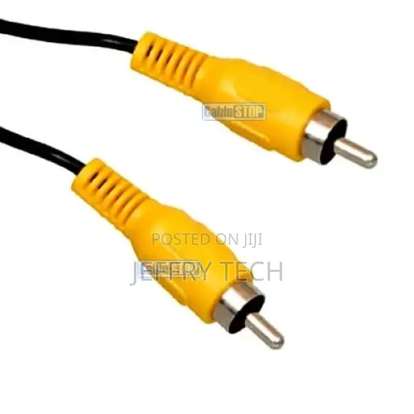 10m YELLOW RCA PHONO Pug to Plug Audio Video Cable AV TV PC
