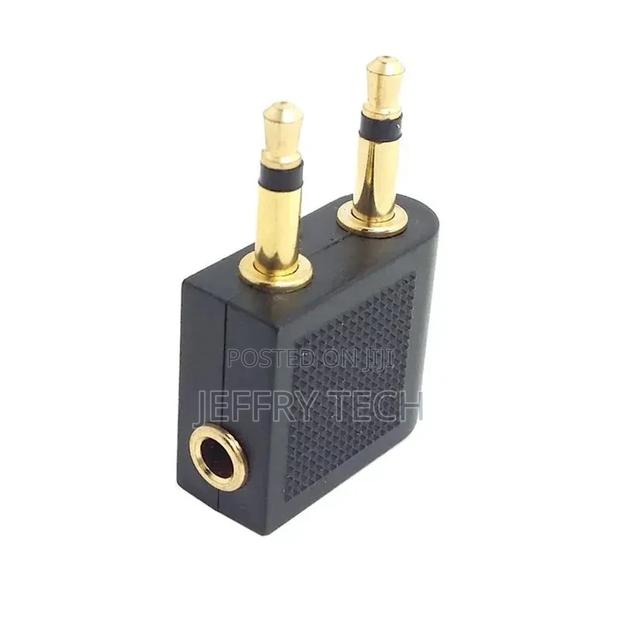 Airplane Headphone Adapter: Gold-Plated Flight Converters Fo - main view