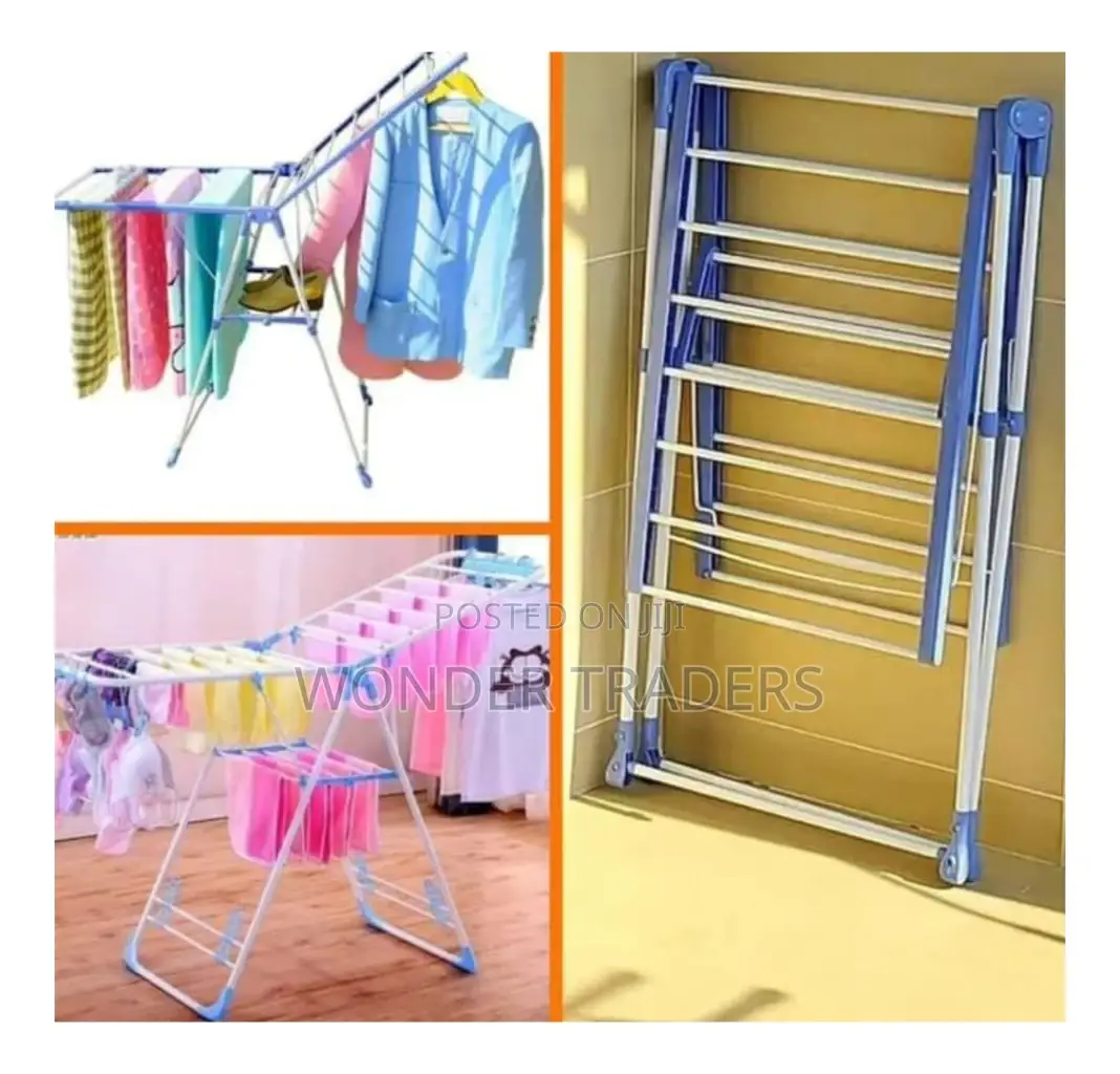 *Portable Cloth Rack* 
 Assembled