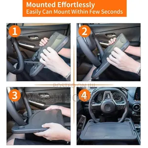 Wooden Steering Wheel Table