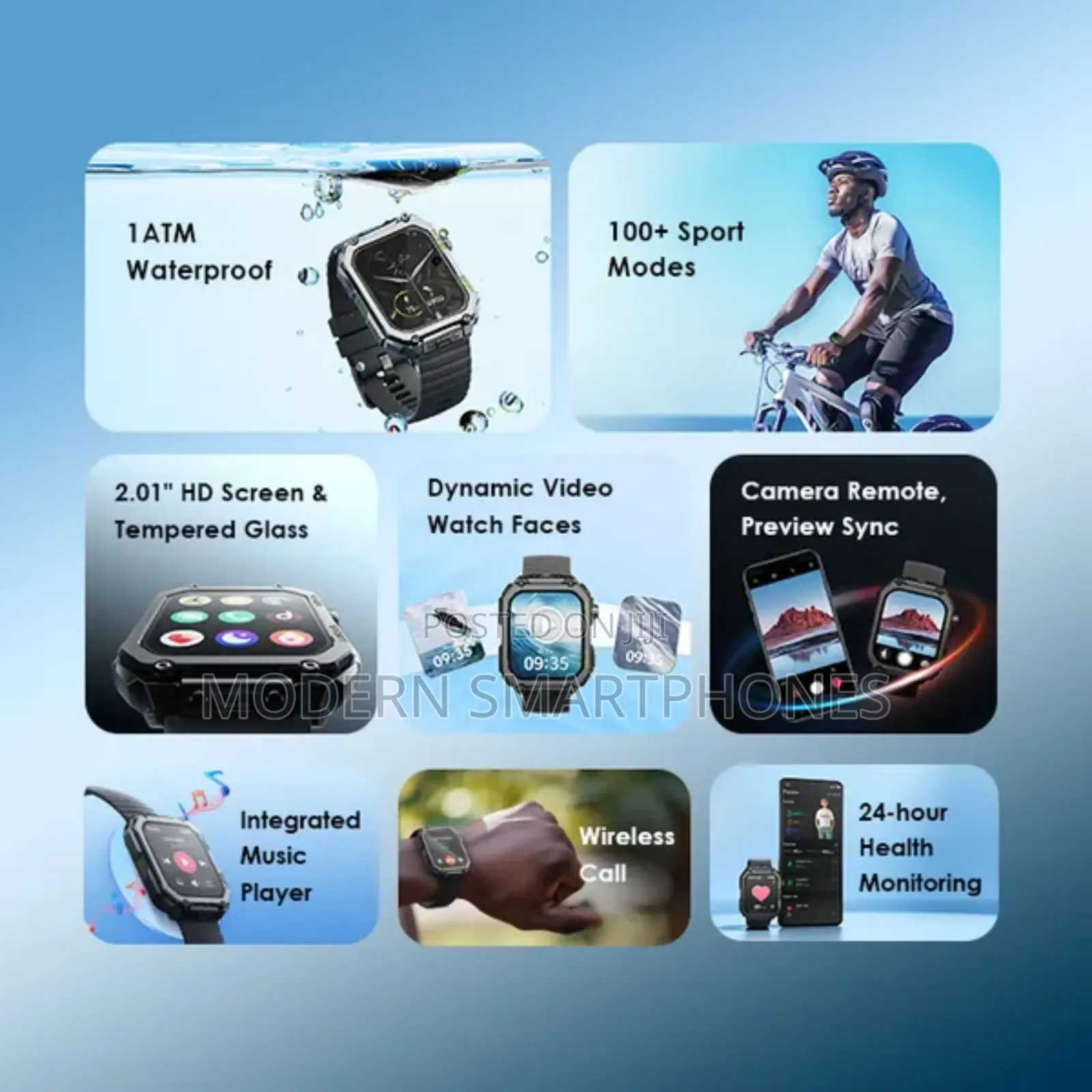 Oraimo Nova v 2.01". HD Video Watch Faces Smart Watch