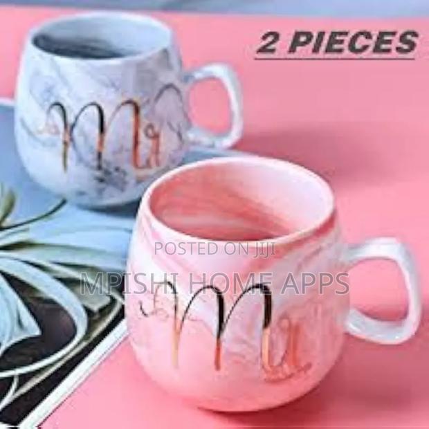 Mr Mrs Ceramic Gift Cup 2 Pc ( With 2 Golden Spoons) - thumbnail 4