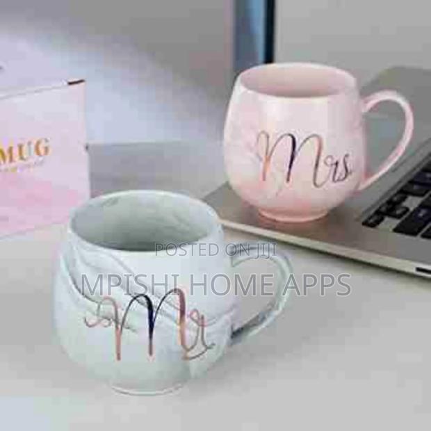 Mr Mrs Ceramic Gift Cup 2 Pc ( With 2 Golden Spoons) - thumbnail 6