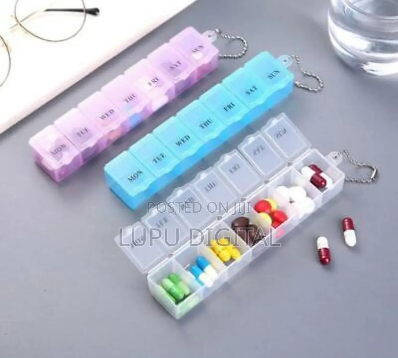 Box Organiser Medicine Tablet Storage Dispenser