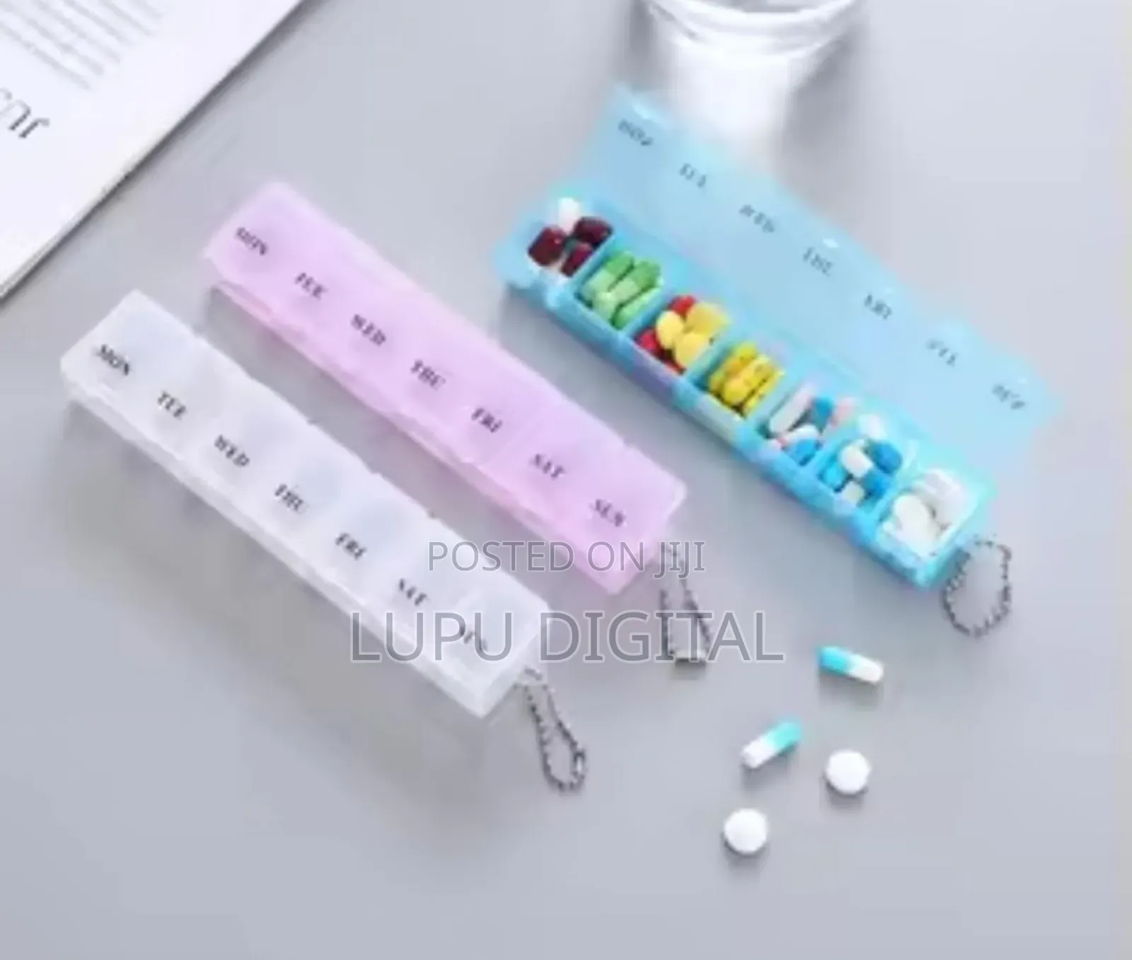 Box Organiser Medicine Tablet Storage Dispenser