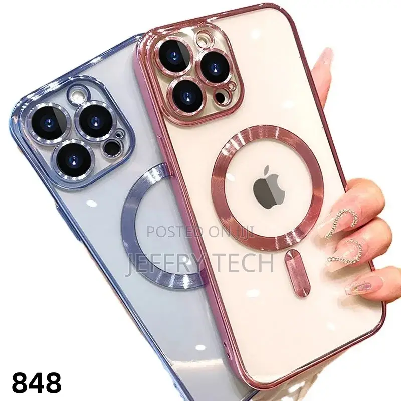 Transparent Magneticcharging Case for iPhone 15 14 Plus